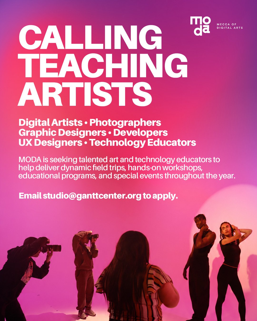 Calling Teaching Artists and Educators for Creative Programming at MODA