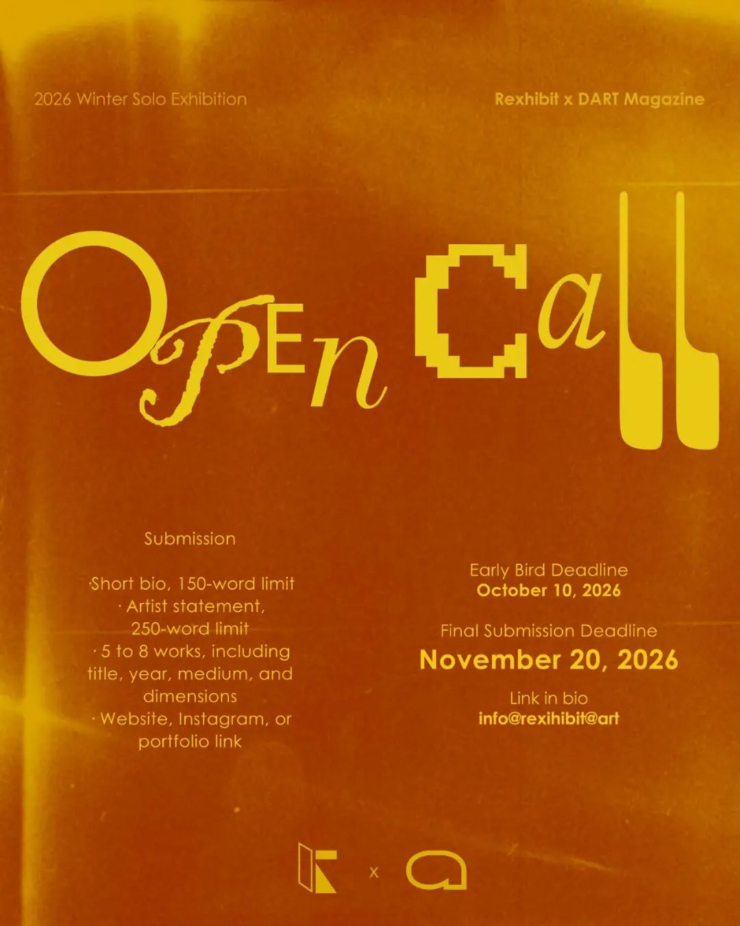 2026 Winter Solo Exhibition Open Call