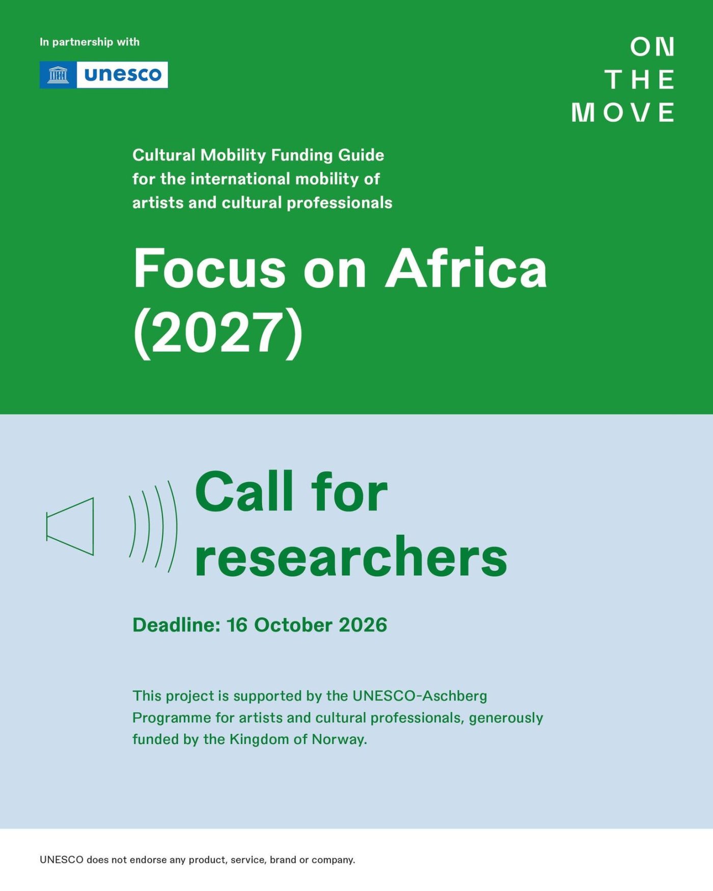 Call for Researchers: Mapping Cultural Mobility Funding in Africa