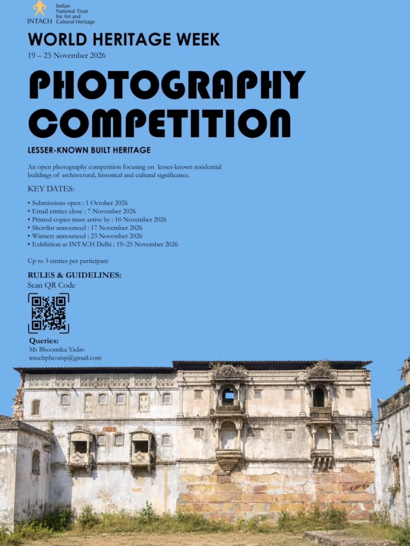 World Heritage Week Photography Competition 2026: Lesser-Known Built Heritage