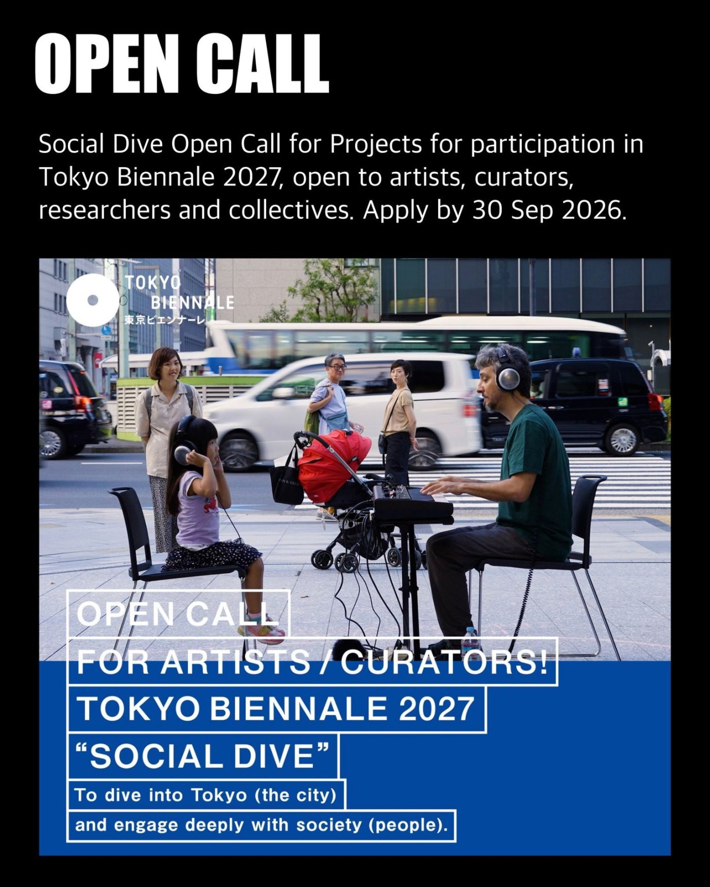 Social Dive Open Call for Projects - Tokyo Biennale 2027