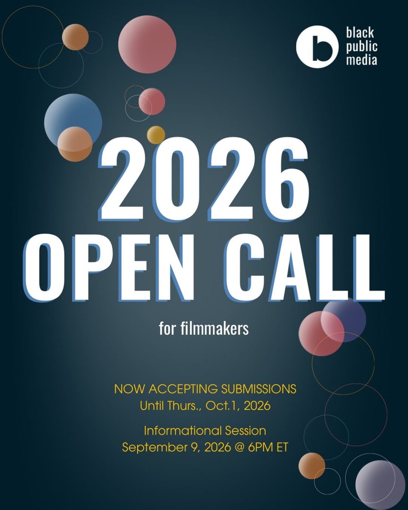 Black Public Media 2026 Open Call for Filmmakers