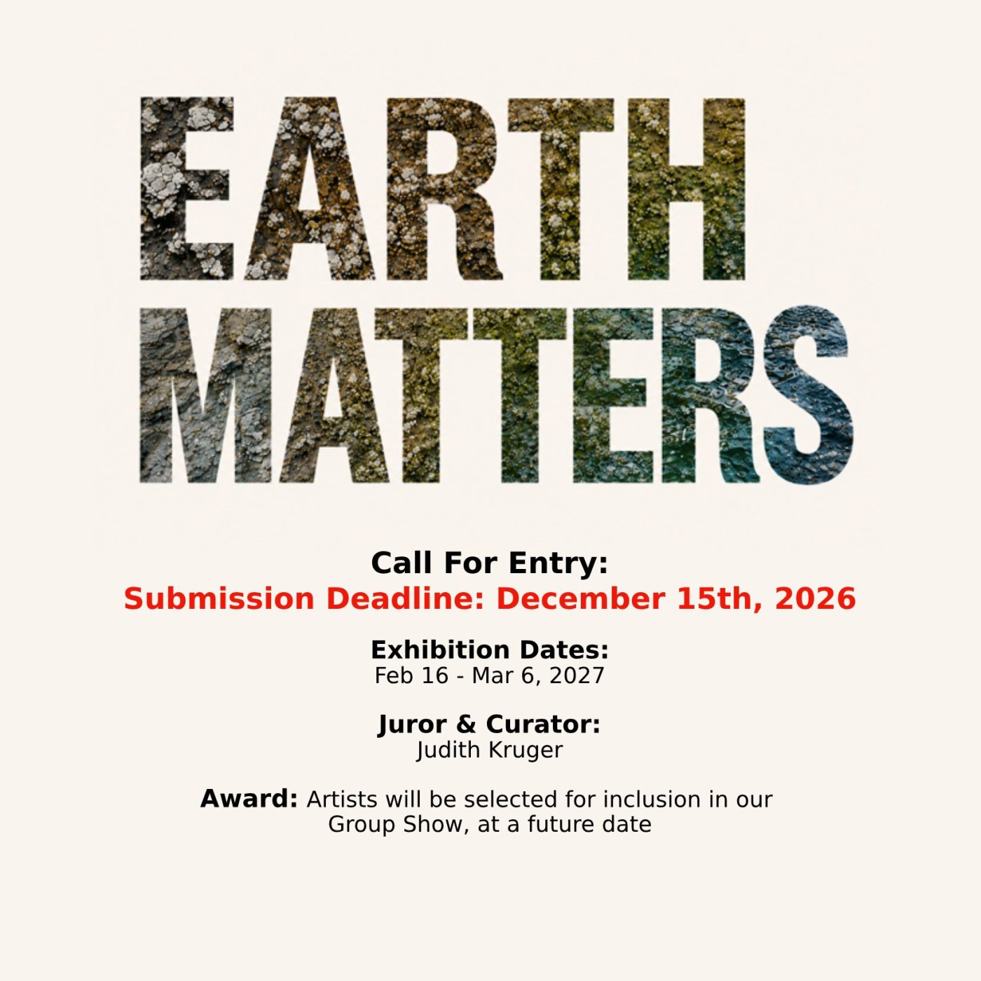 Earth Matters - Juried Exhibition 2027