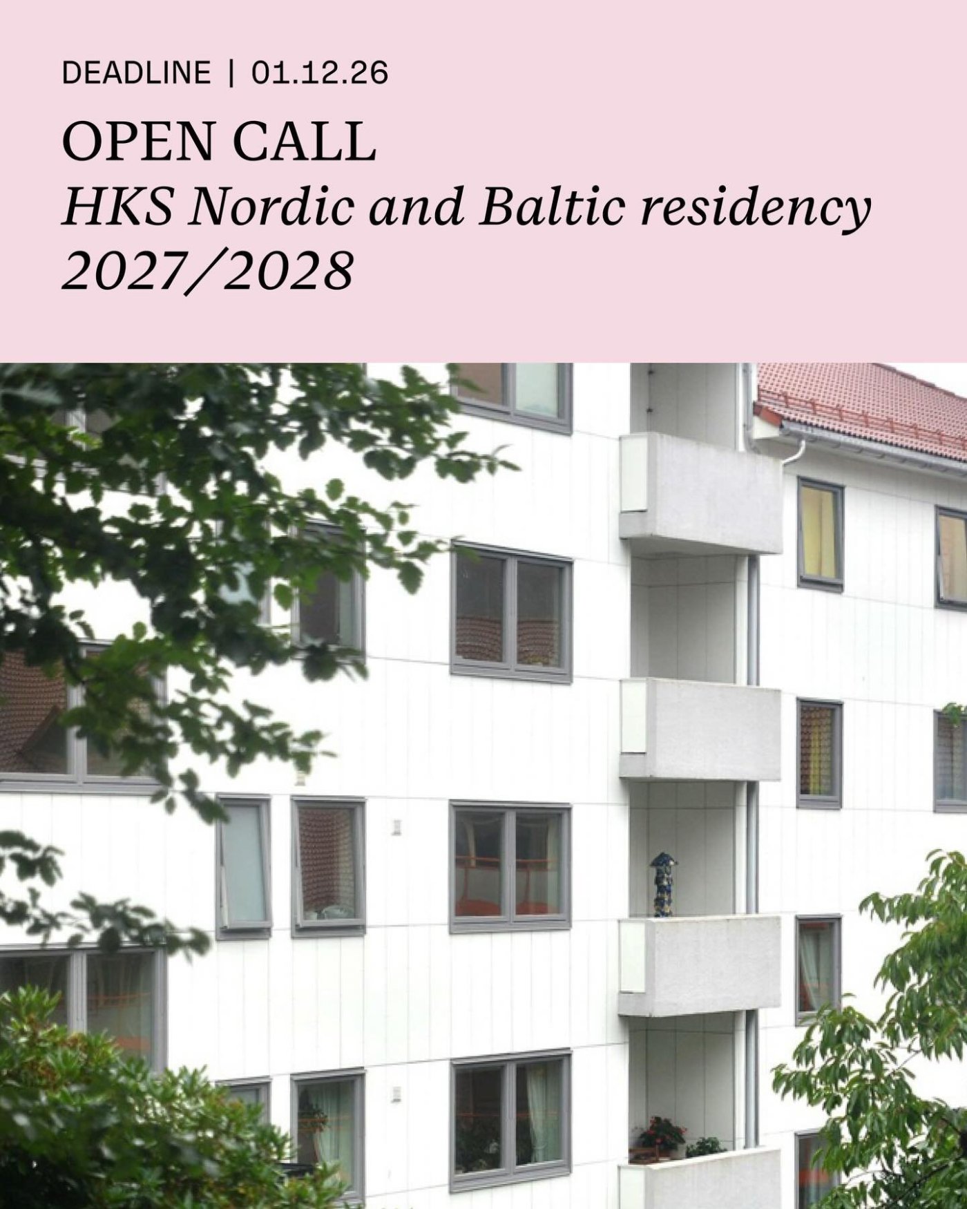 HKS Nordic and Baltic Residency 2027/2028