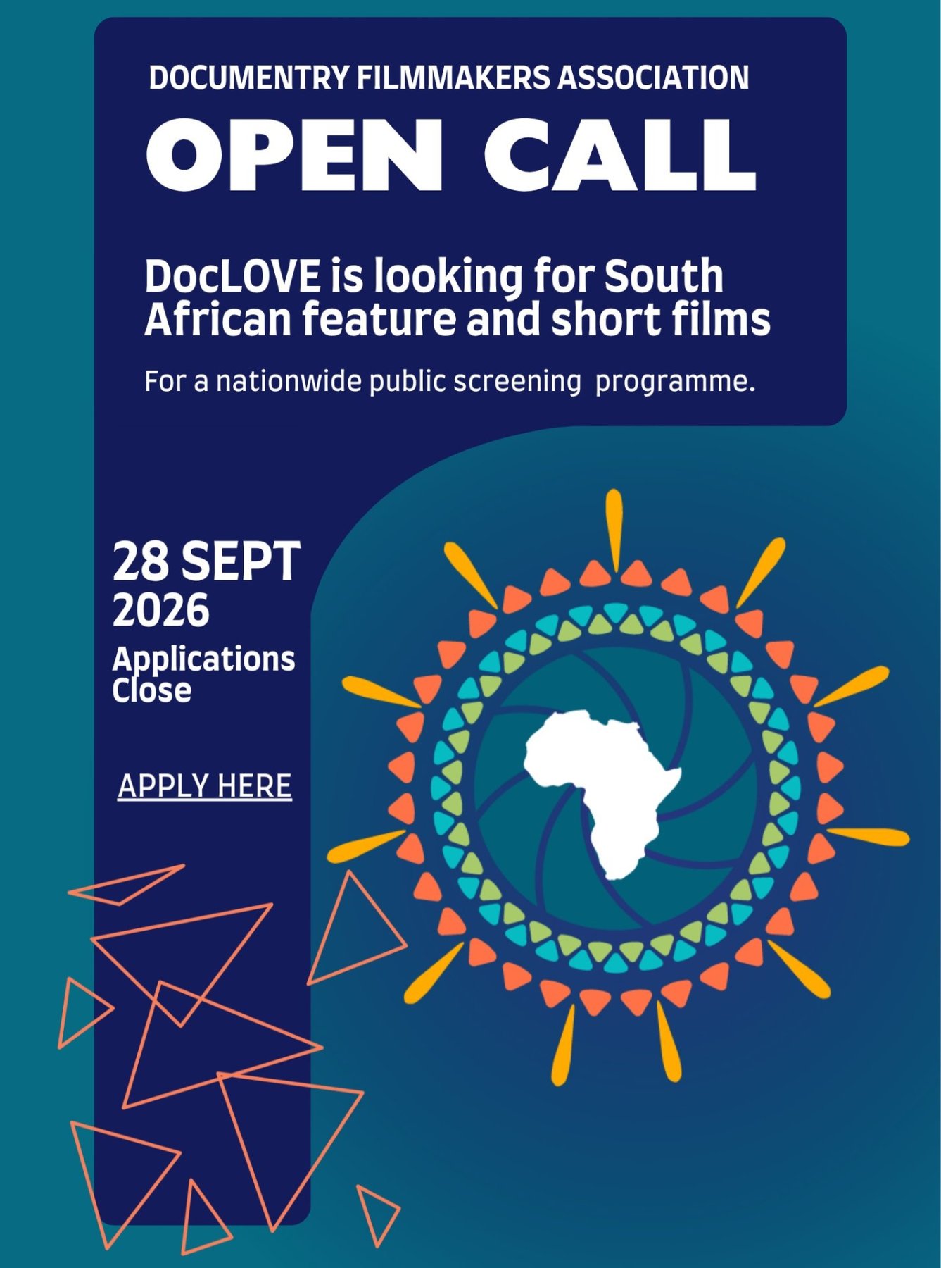DocLOVE Open Call for South African Feature and Short Films