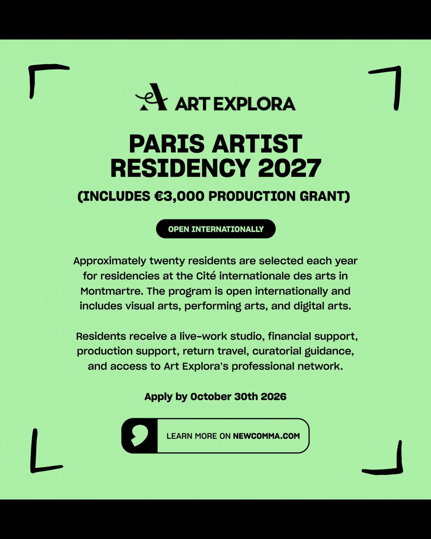 Paris Artist Residency 2027