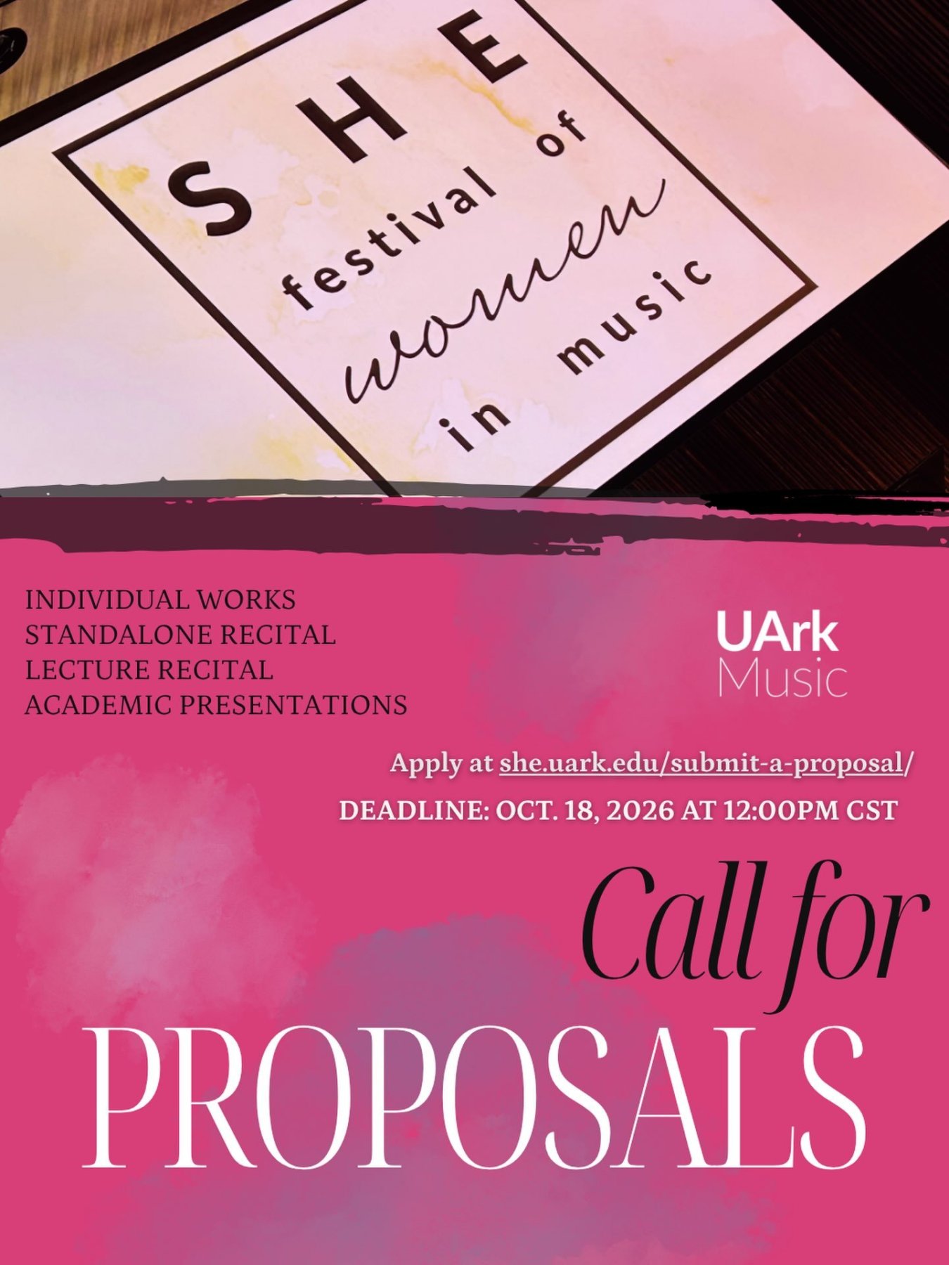 SHE Festival of Women in Music 2027 - Call for Proposals