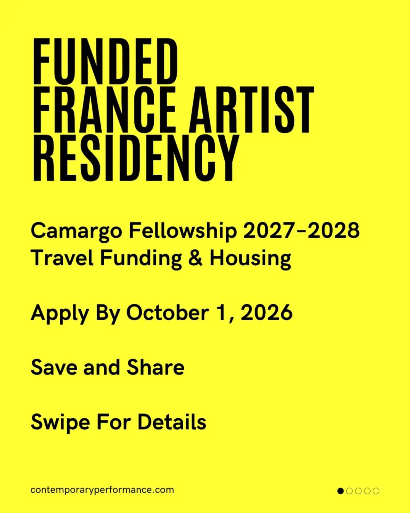 Camargo Fellowship 2027–2028: Research-Based Fellowship