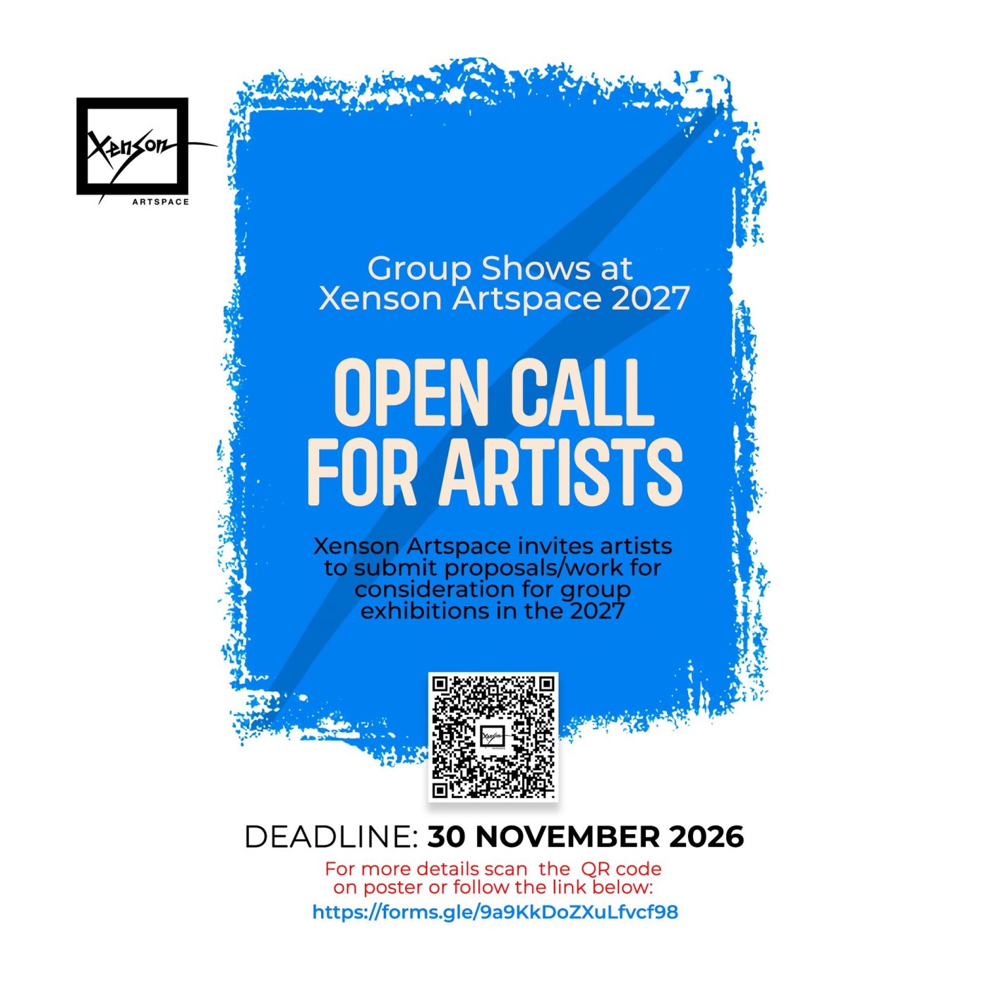 Group Shows at Xenson Artspace 2027 - Open Call for Artists