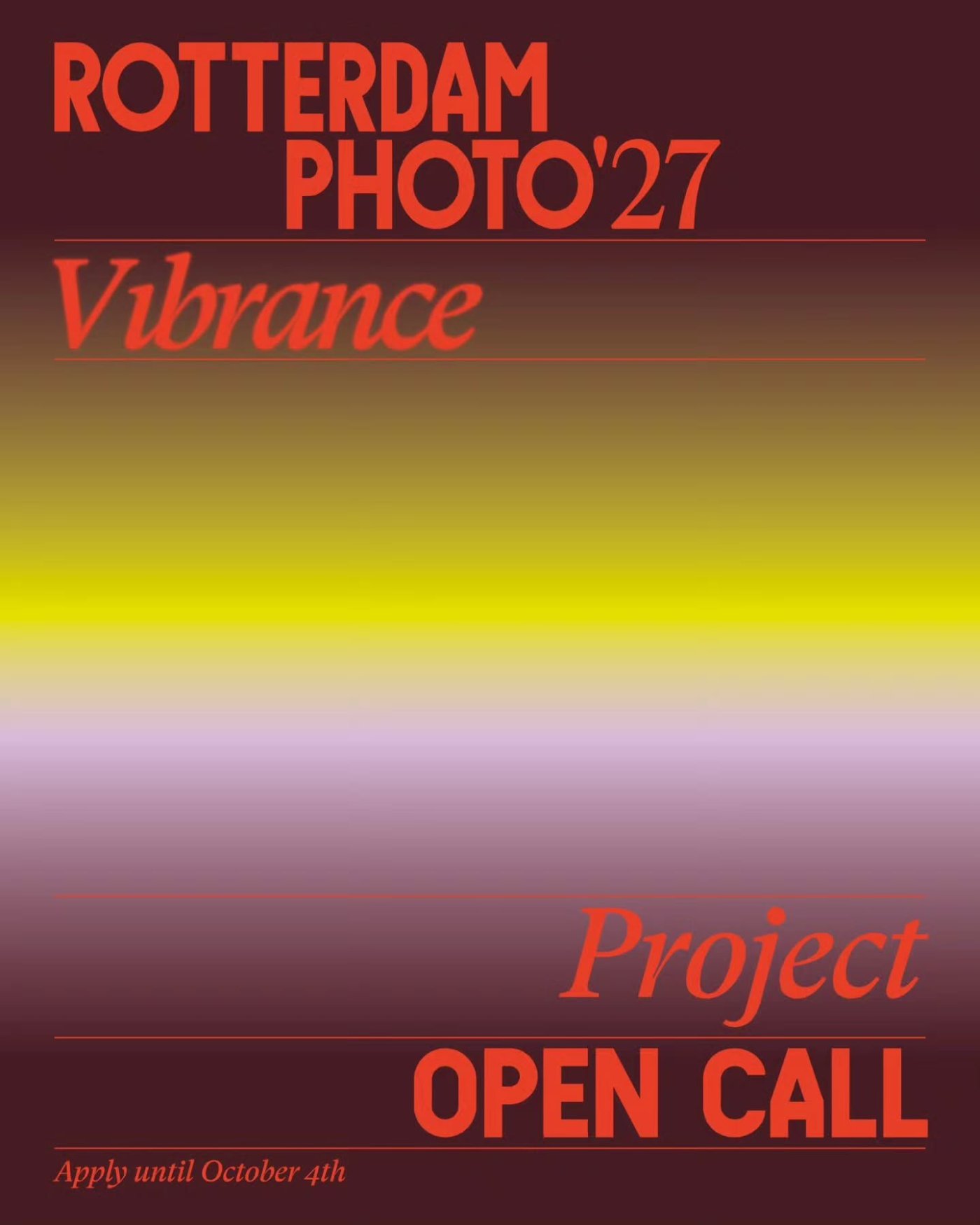 Rotterdam Photo 2027 - Vibrance: The Pulse of a Living World (Open Call)