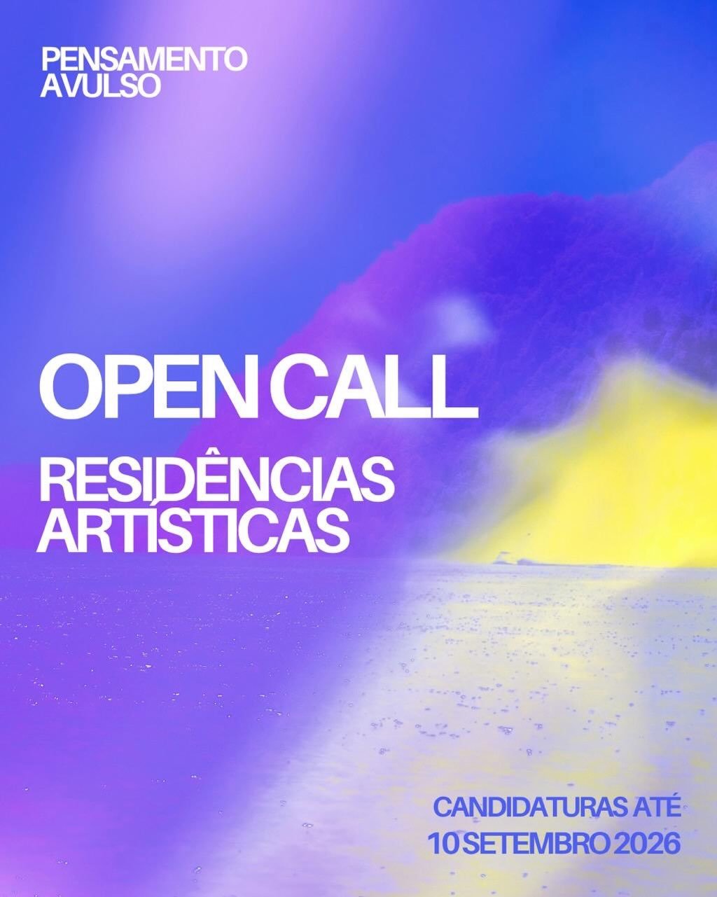 Pensamento Avulso - Open Call Résidences Artistiques