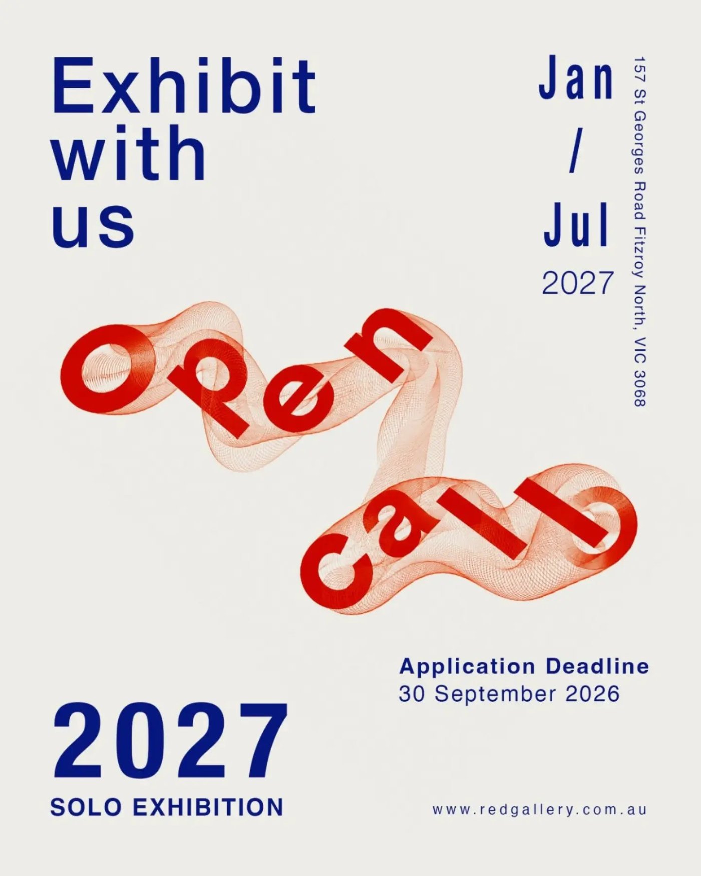 Red Gallery Solo Exhibition Program 2027