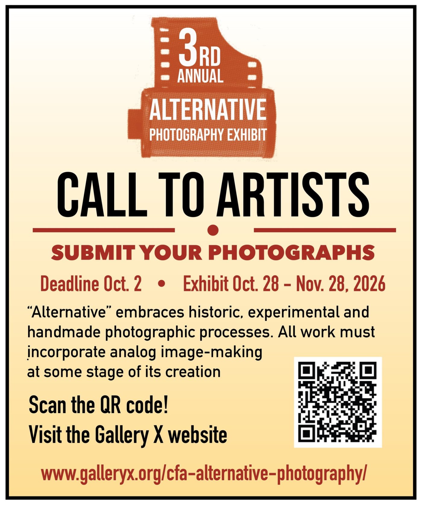 3rd Annual Alternative Photography Exhibition - Call to Artists