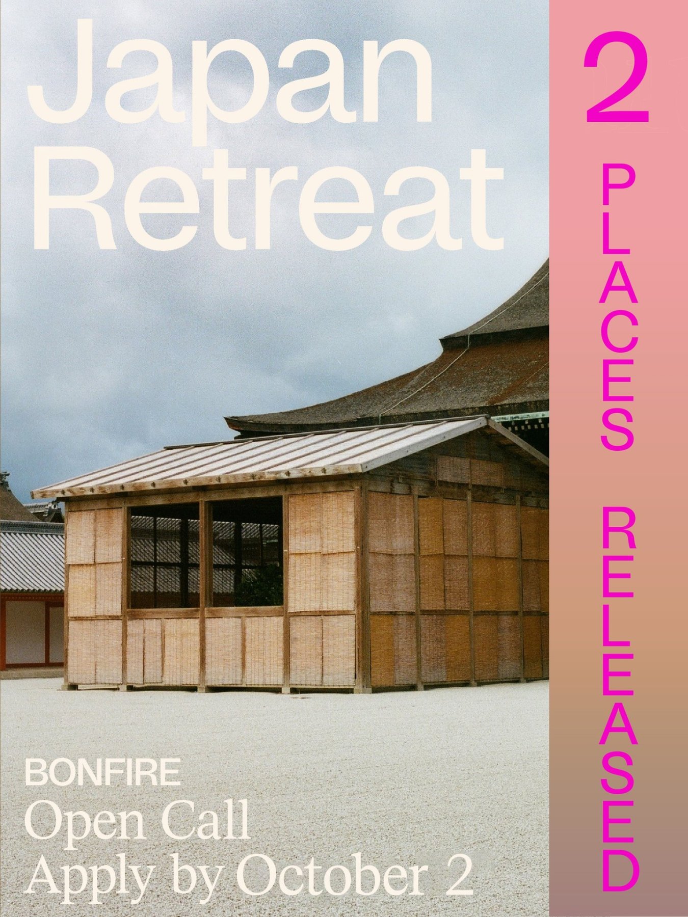 Japan Retreat - 2 Places Released
