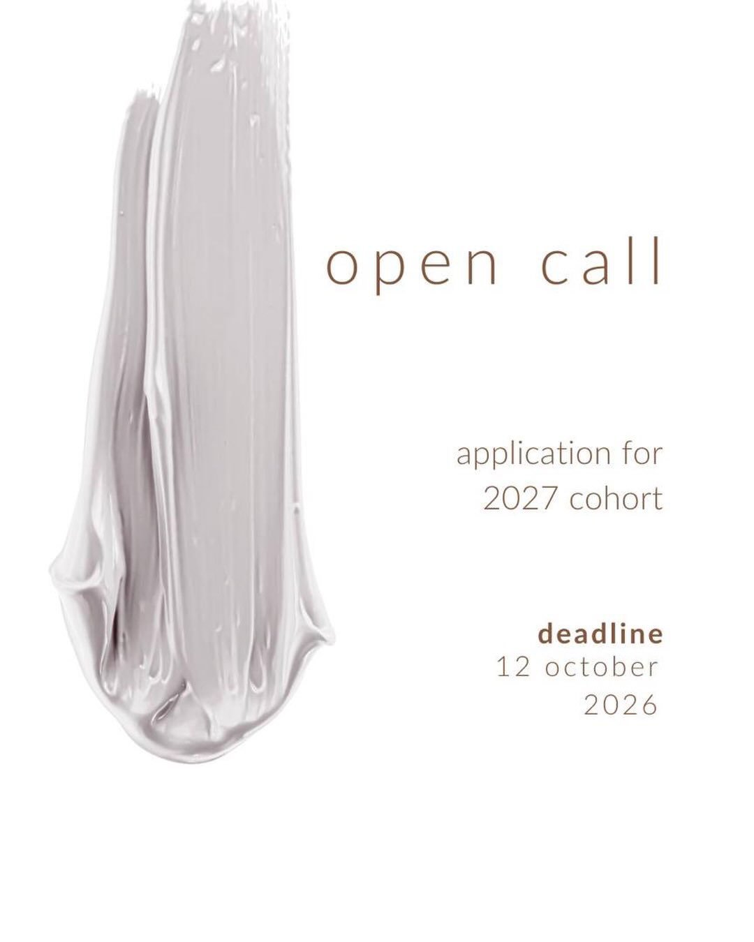 Dot Atelier 2027 Open Call