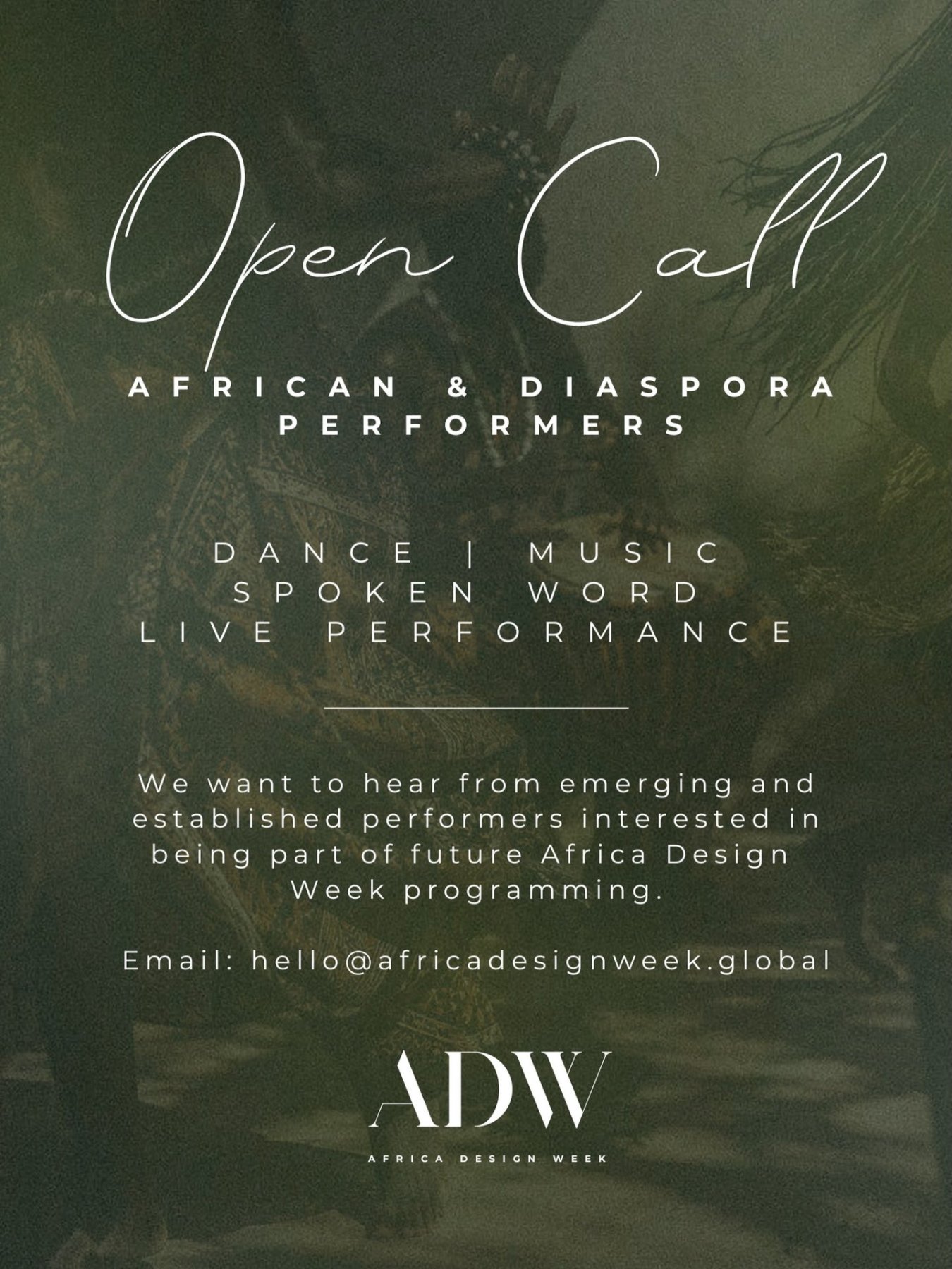 Open Call African & Diaspora Performers