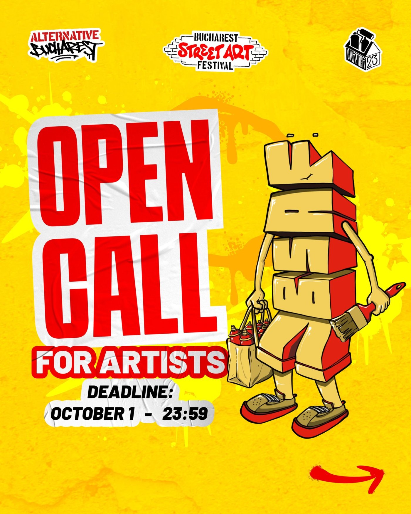 Open Call for Artists - Bucharest Street Art Festival 2026