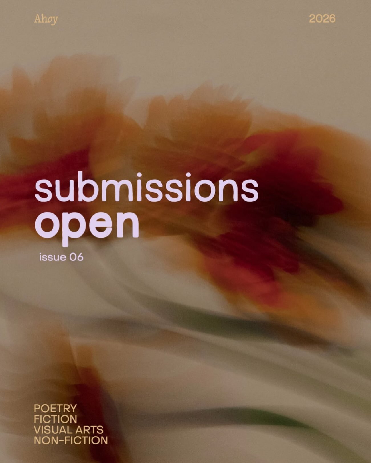 Ahoy Literary Issue 06 Open Submissions