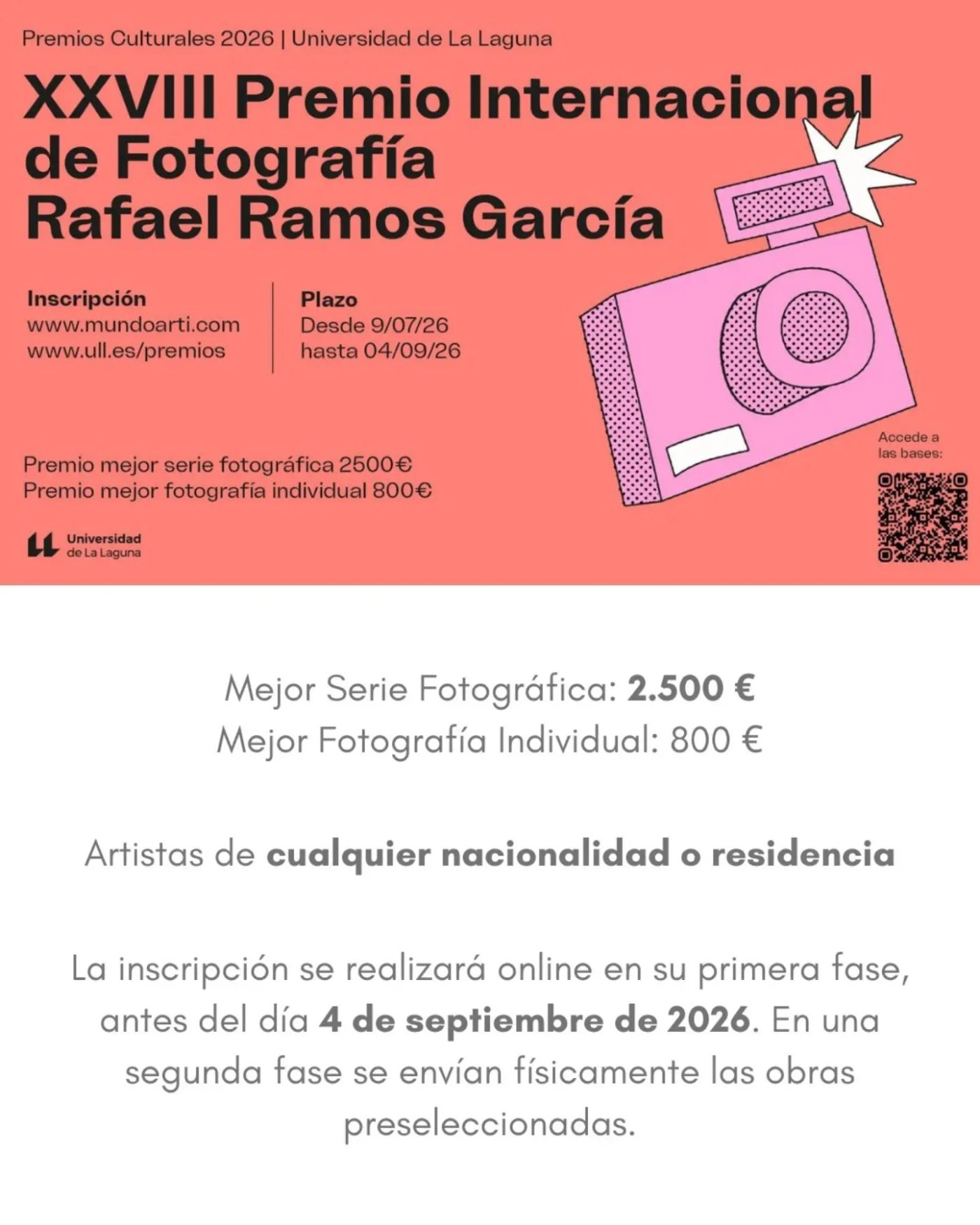 XXVIII Premio Internacional de Fotografía Rafael Ramos García