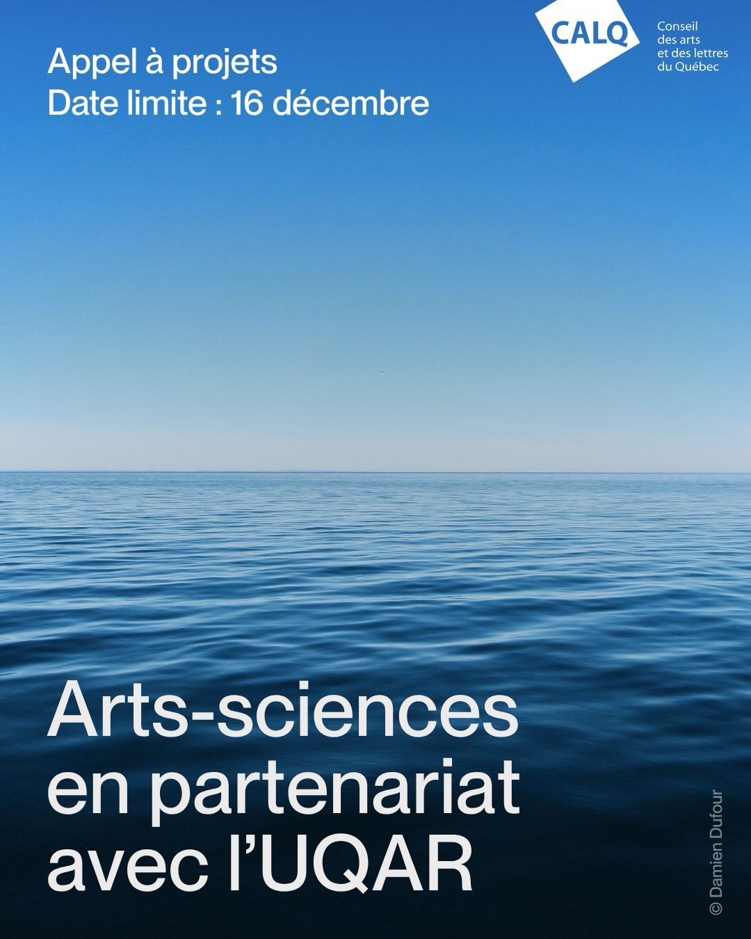 Appel à projets Arts-sciences en partenariat avec l'UQAR
