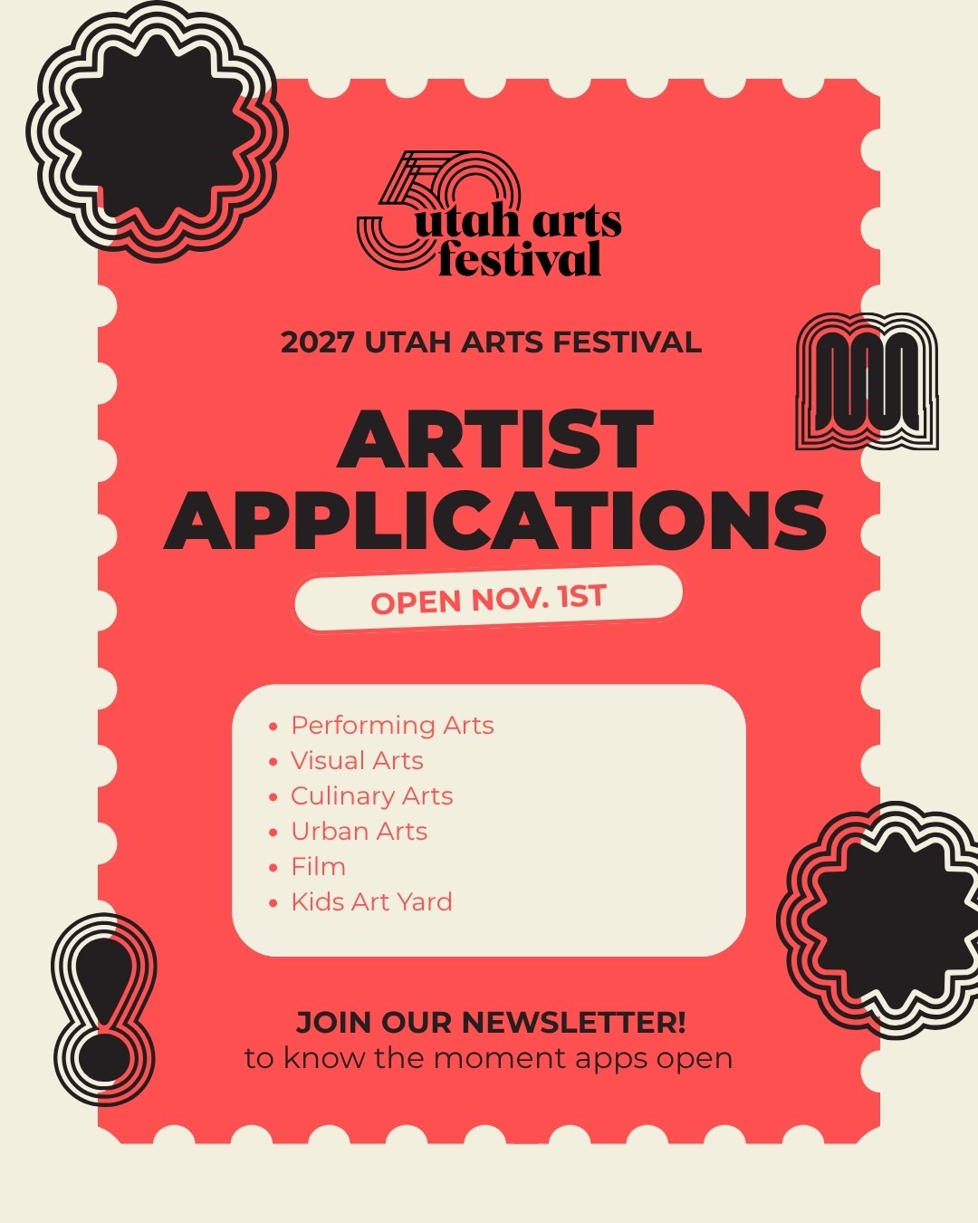 2027 Utah Arts Festival Artist Applications