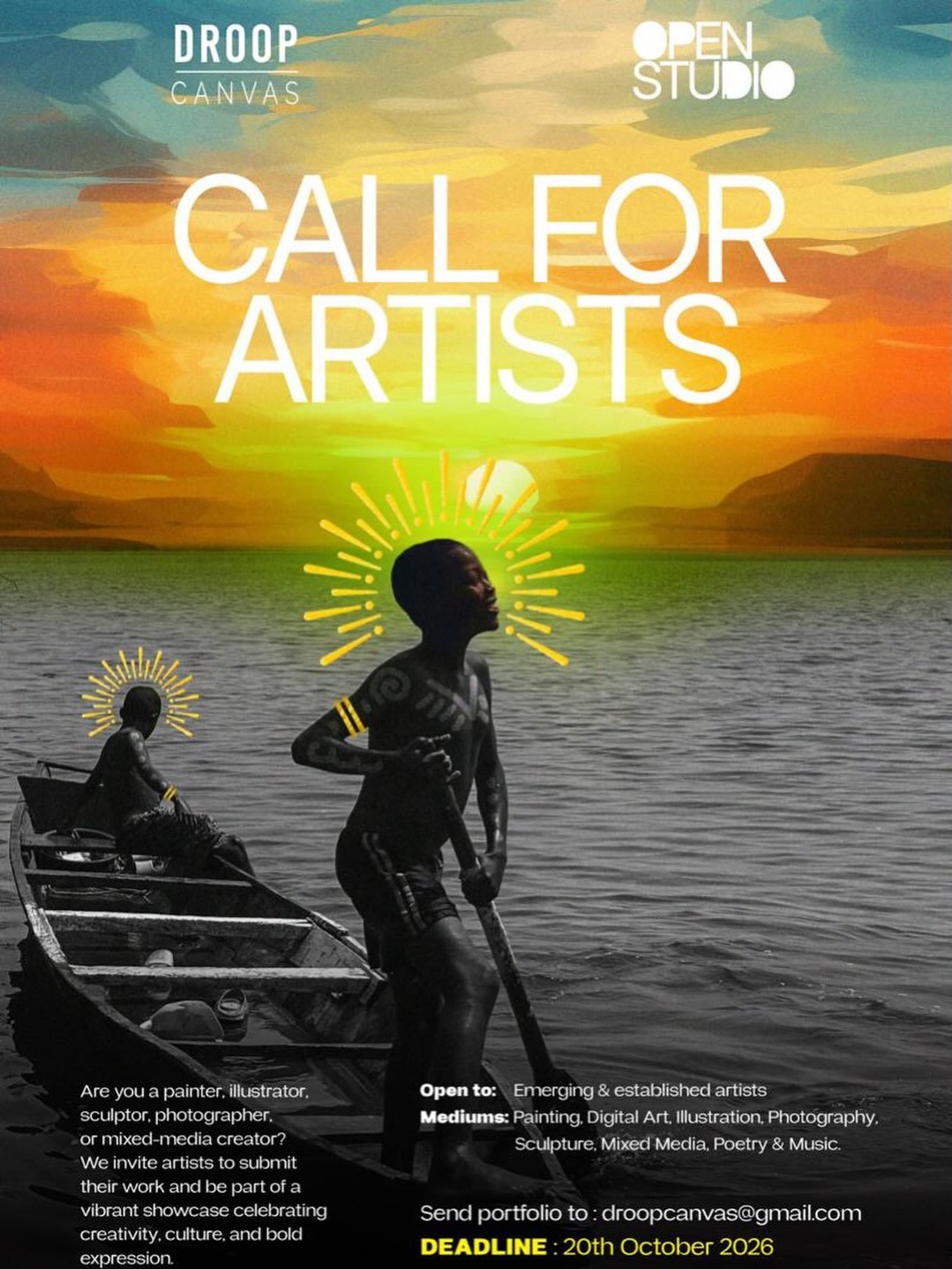 Call for Artists - DROOP CANVAS & OPEN STUDIO