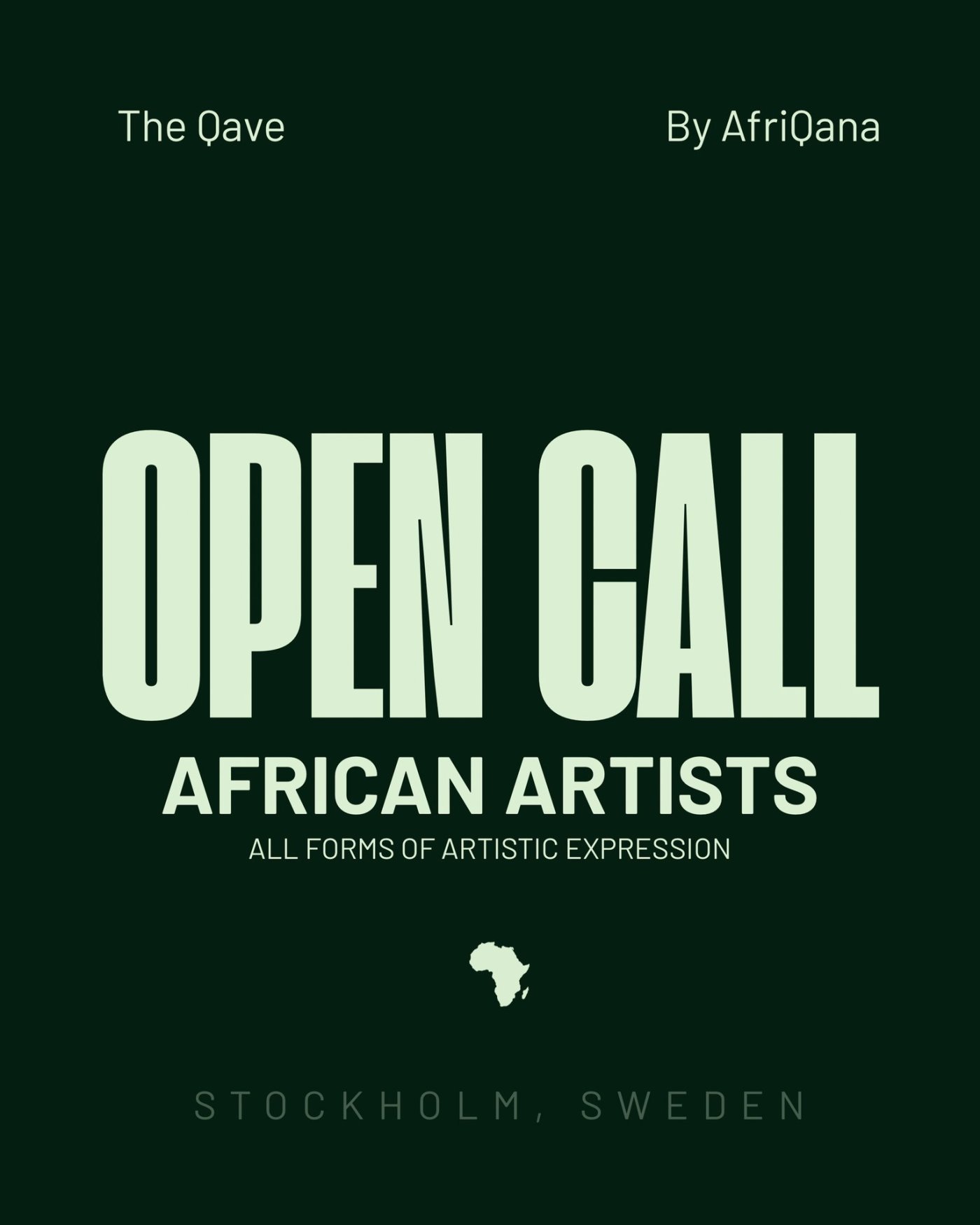Open Call for African Artists by The Qave