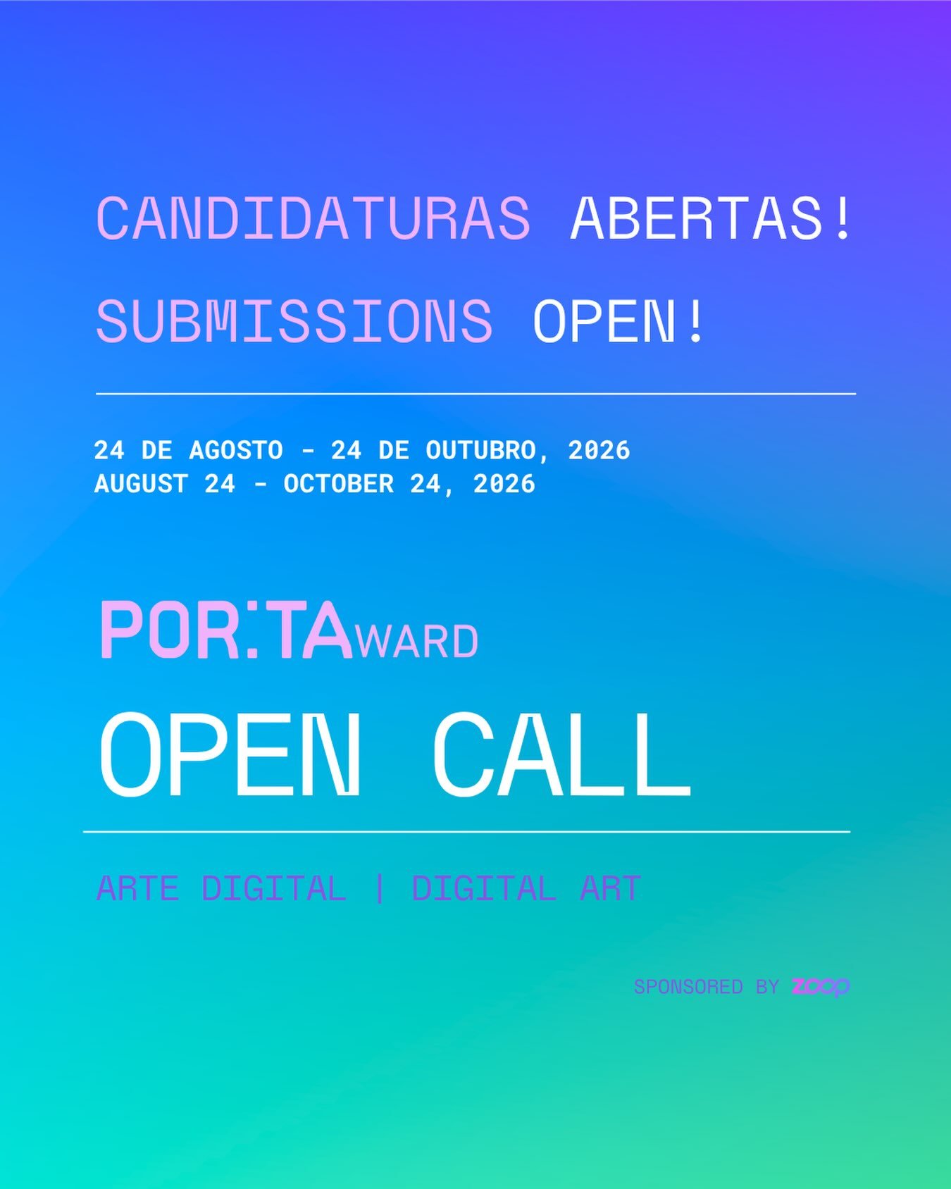 POR:TAward Open Call - Digital Art