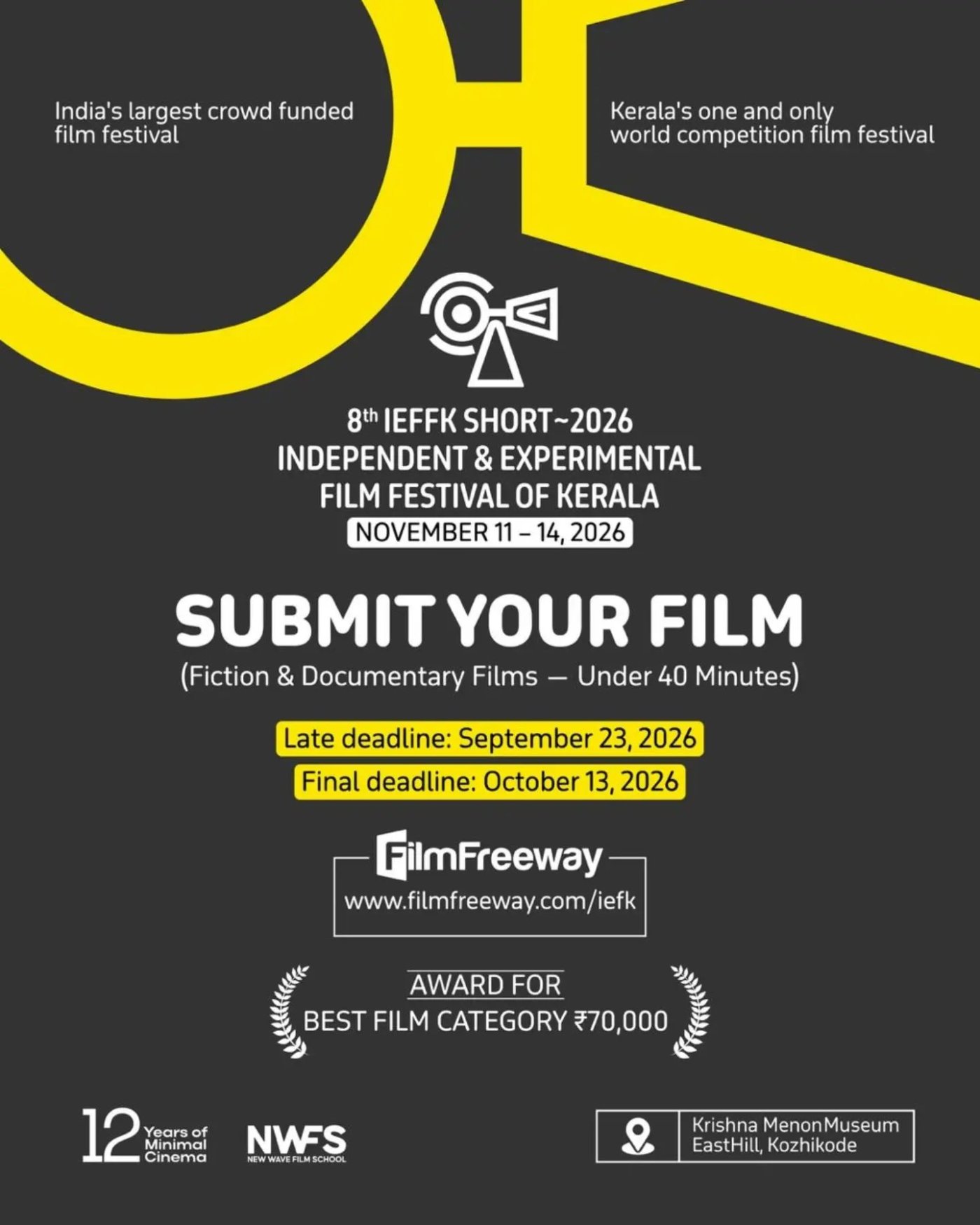 8th IEFFK SHORT - Independent & Experimental Film Festival of Kerala