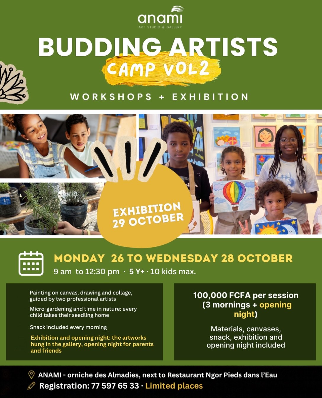 Budding Artists Camp Vol 2 - Workshops + Exhibition