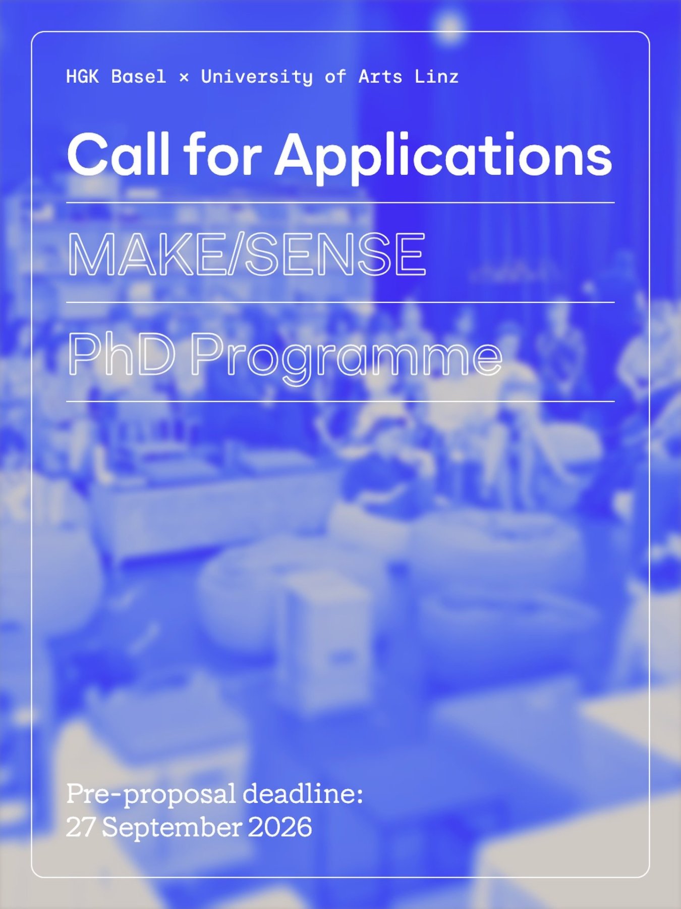 MAKE/SENSE PhD Programme