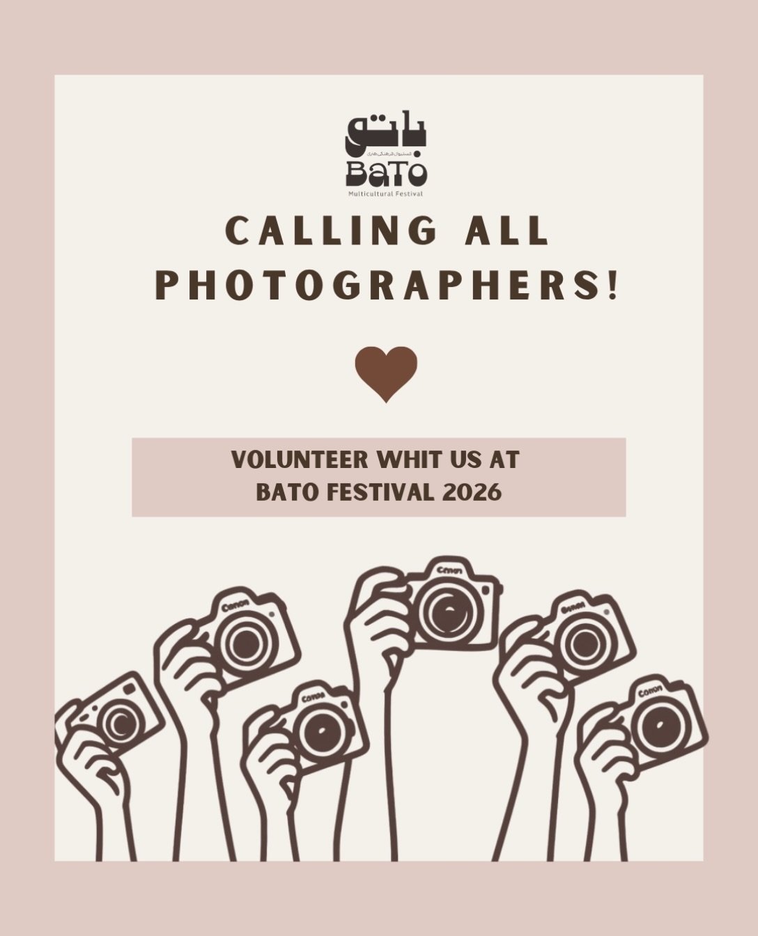Volunteer Photographer Opportunity at BaTo Festival 2026