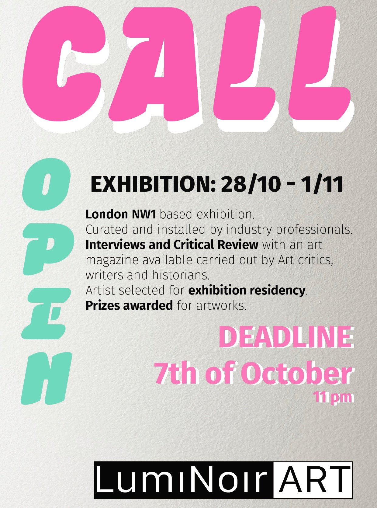 LumiNoir ART Open Call Exhibition
