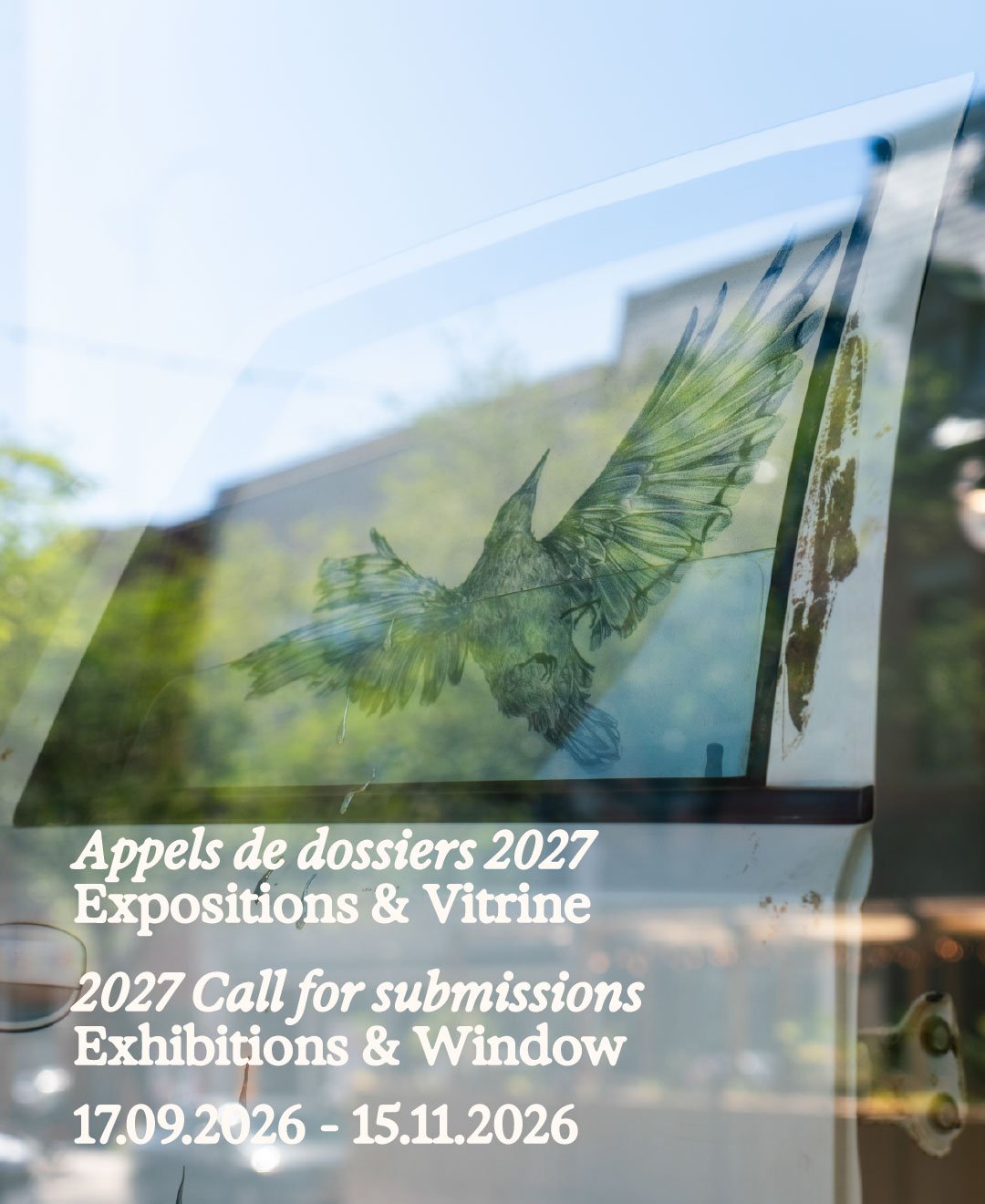 Appels à expositions 2027 - Vitrine & Galerie