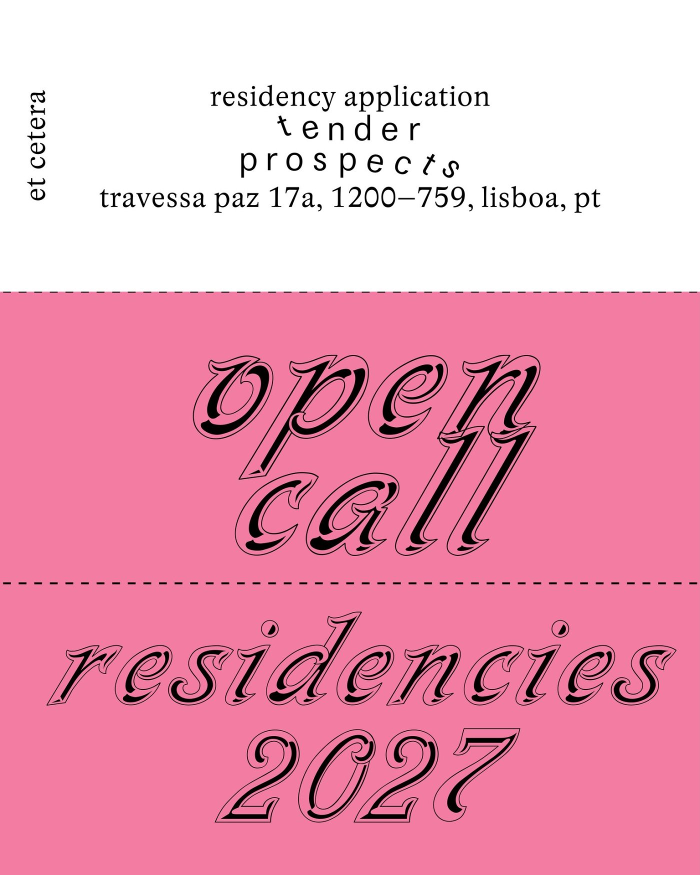 Residencies 2027 - tender prospects