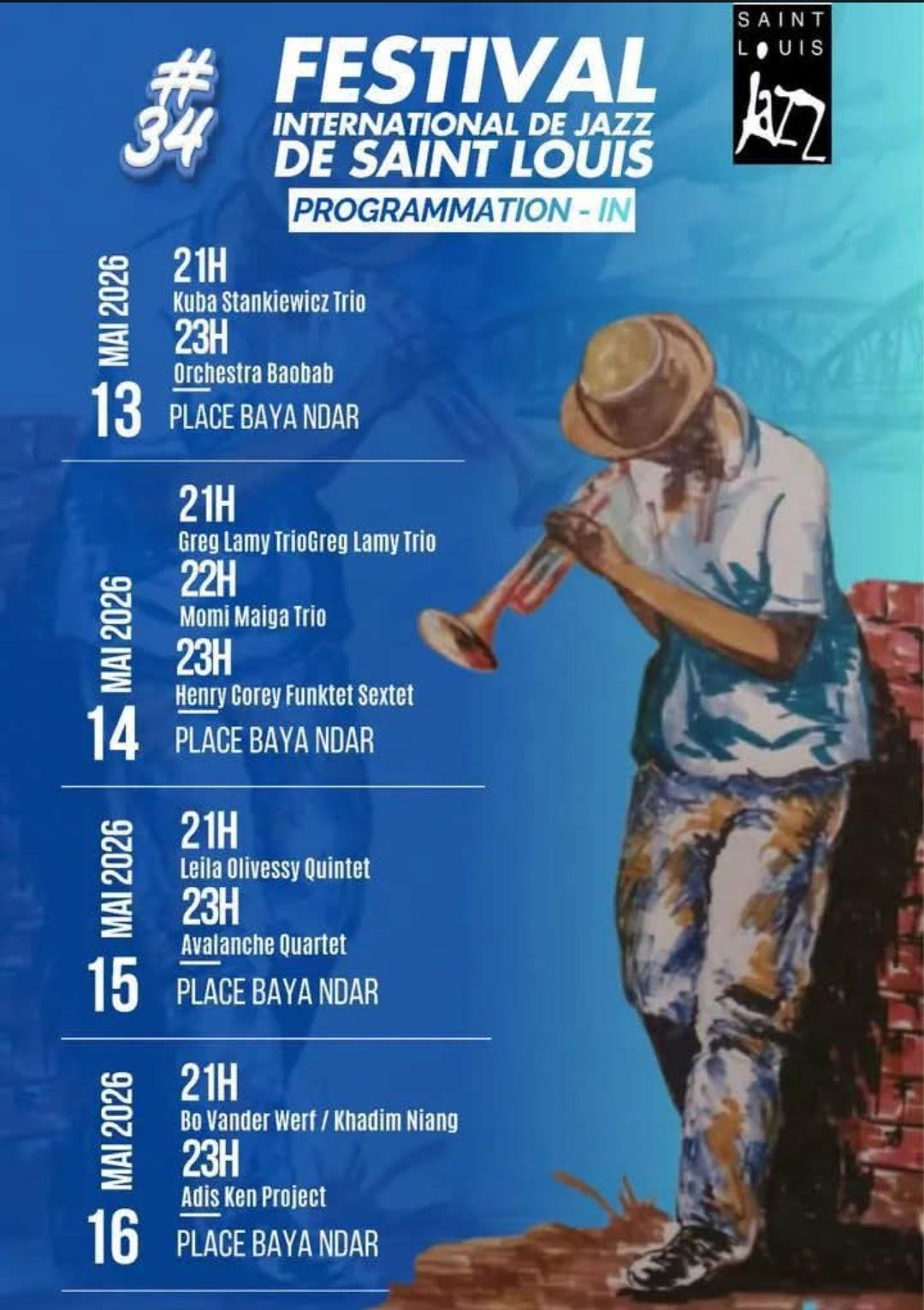 Festival International de Jazz de Saint Louis - 14 mai 2026