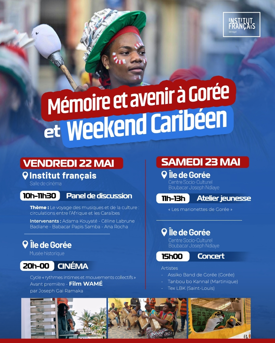 Mémoire et avenir à Gorée et Weekend Caribéen : Panel de discussion