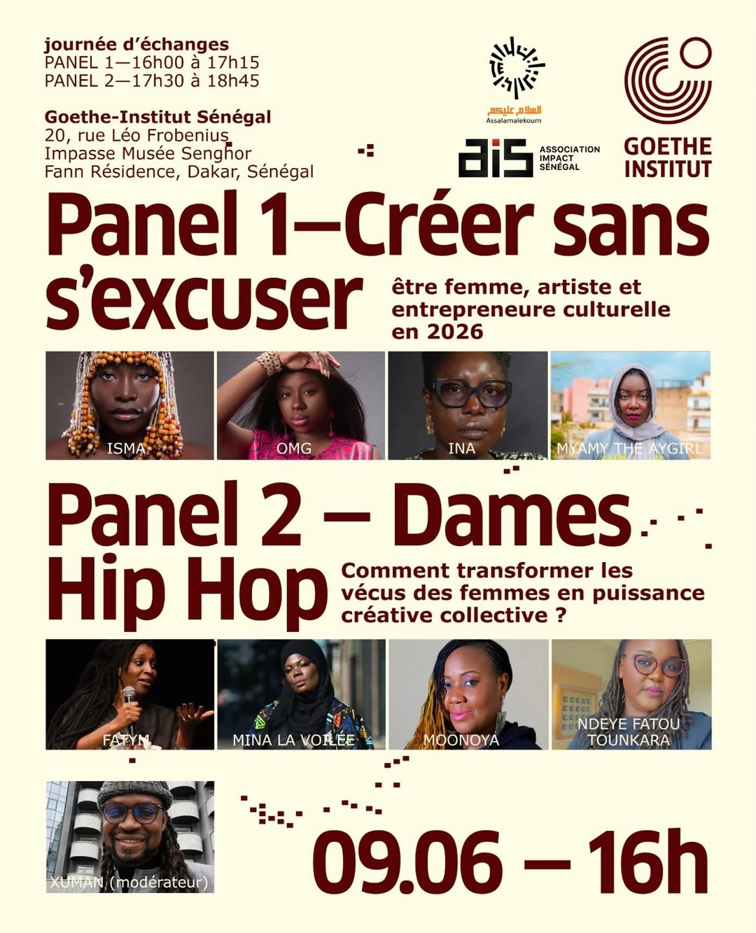 Journée d’échanges : Panels sur les voix féminines dans les industries culturelles et urbaines