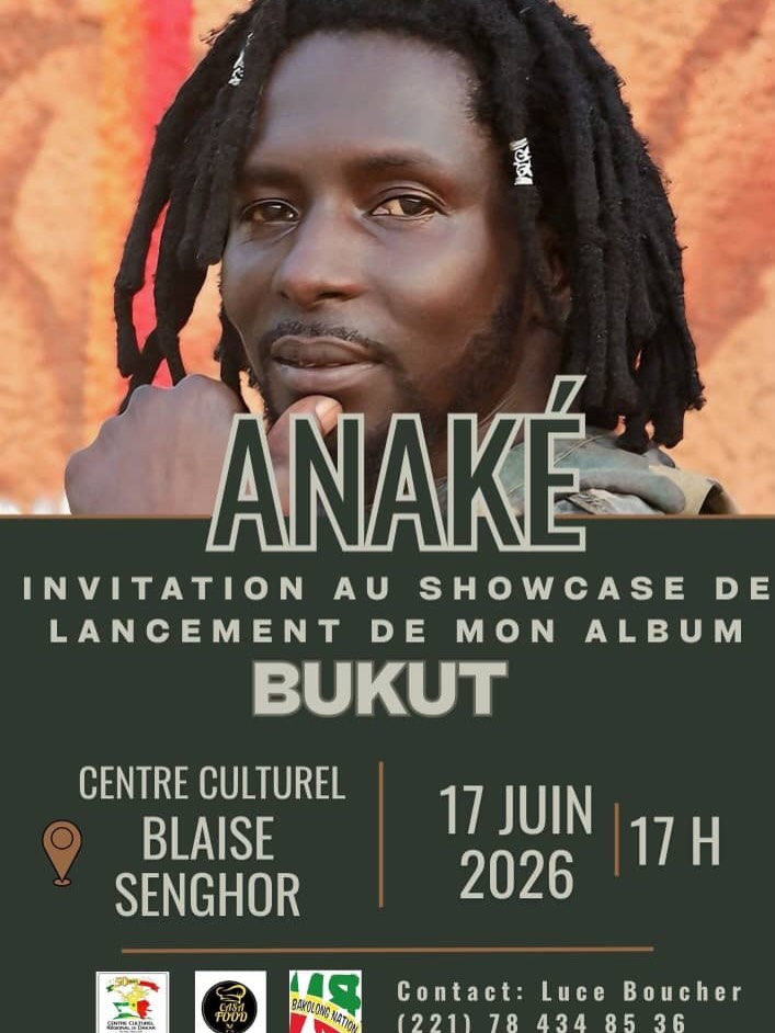 Invitation au Showcase de lancement de l'album BUKUT par Anaké