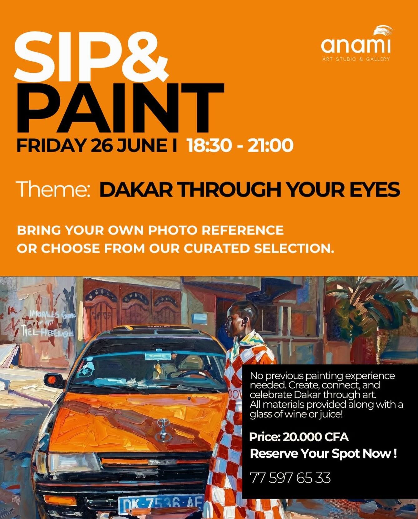 🎨 SIP & PAINT: DAKAR THROUGH YOUR EYES