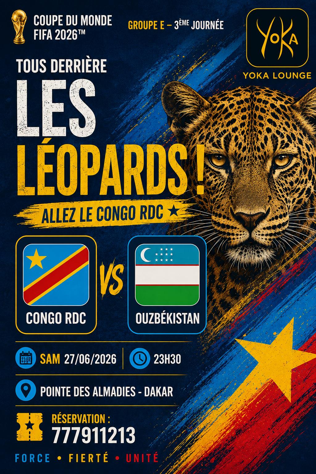Coupe du Monde FIFA 2026 - Tous derrière les Léopards !