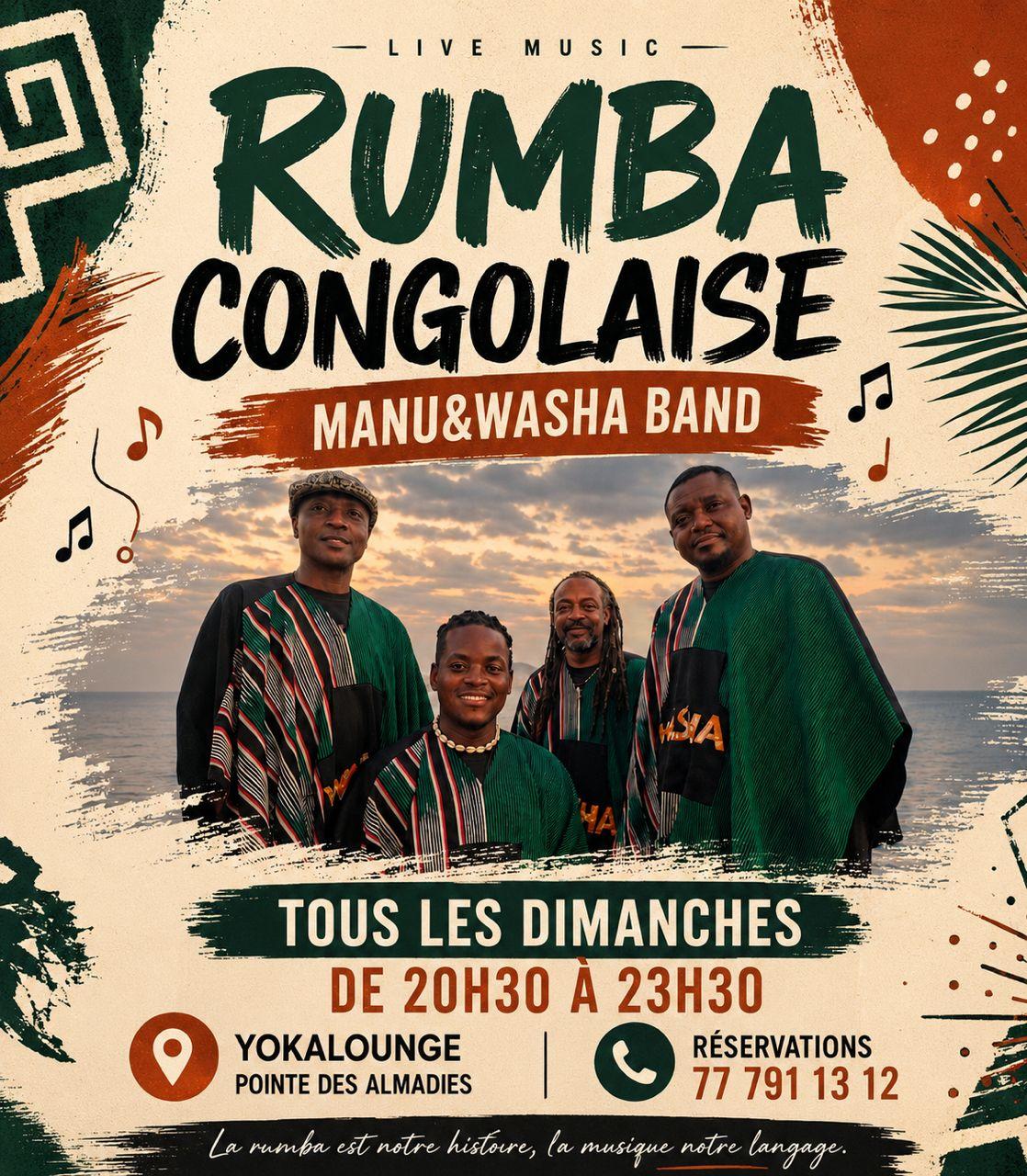 Rumba Congolaise avec Manu & Washa Band