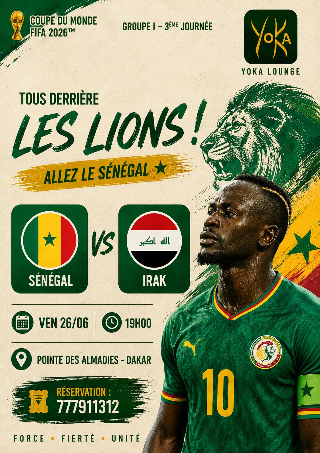 Match de la Coupe du Monde FIFA 2026 - Sénégal vs Irak