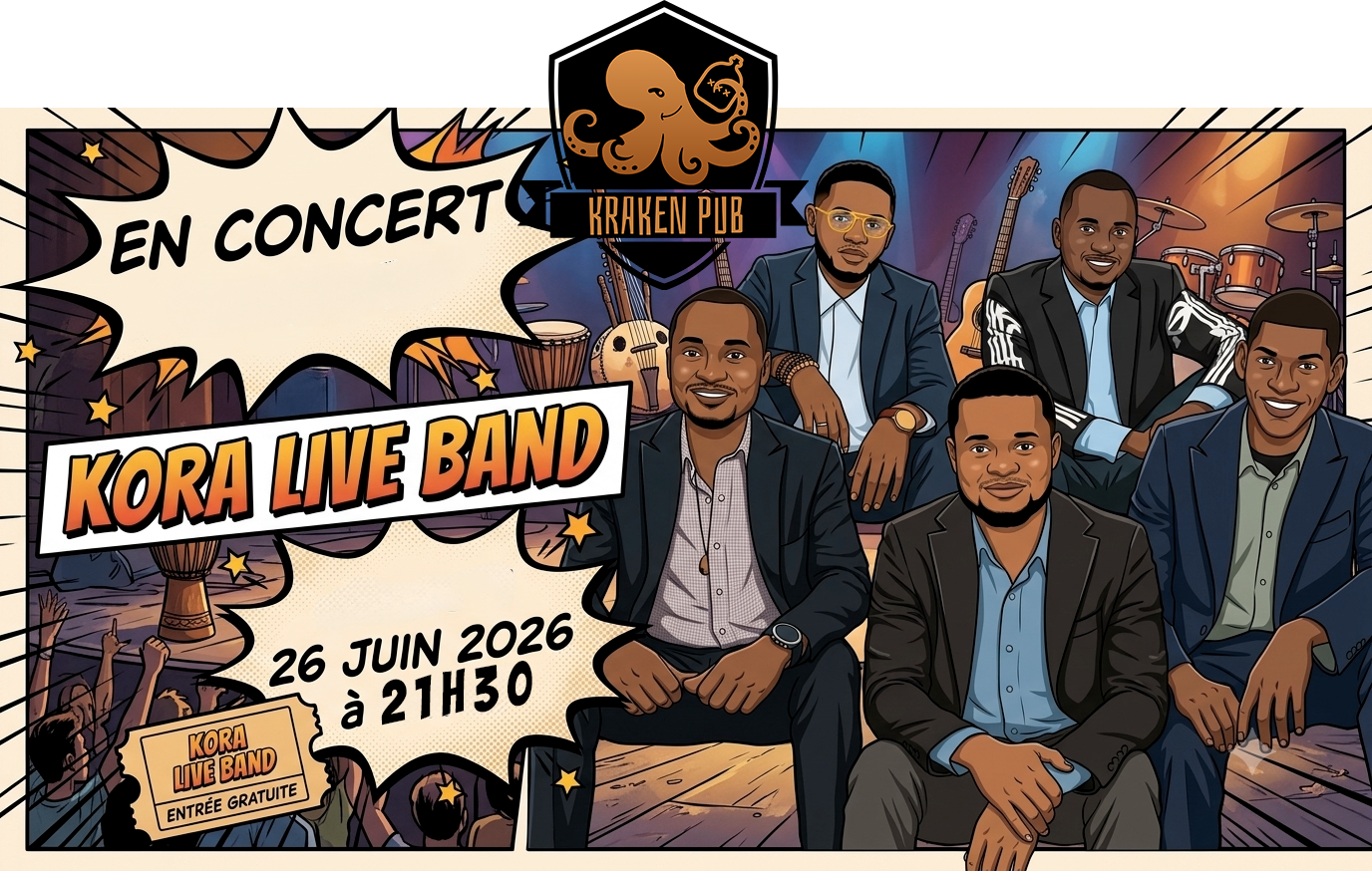 Kora Live Band en Concert