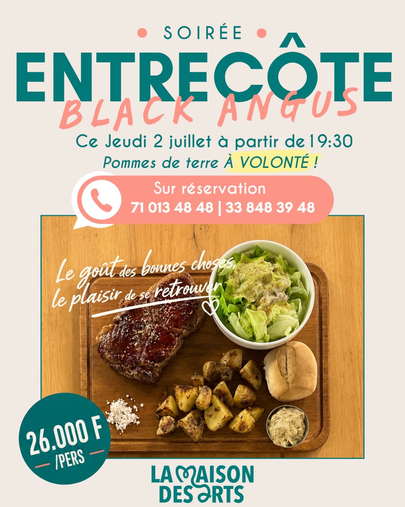 SOIRÉE ENTRECÔTE BLACK ANGUS