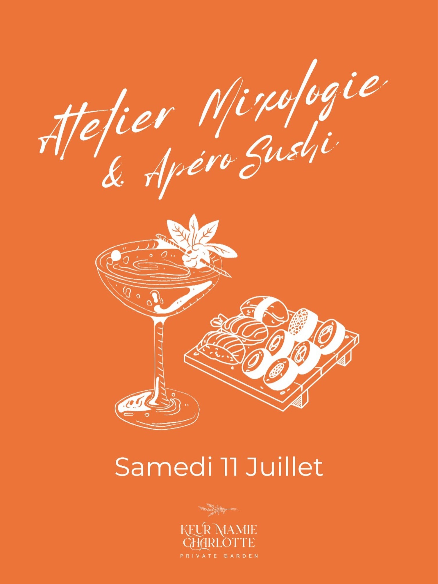 Un atelier d’initiation à la mixologie accompagné d’un apéro sushi