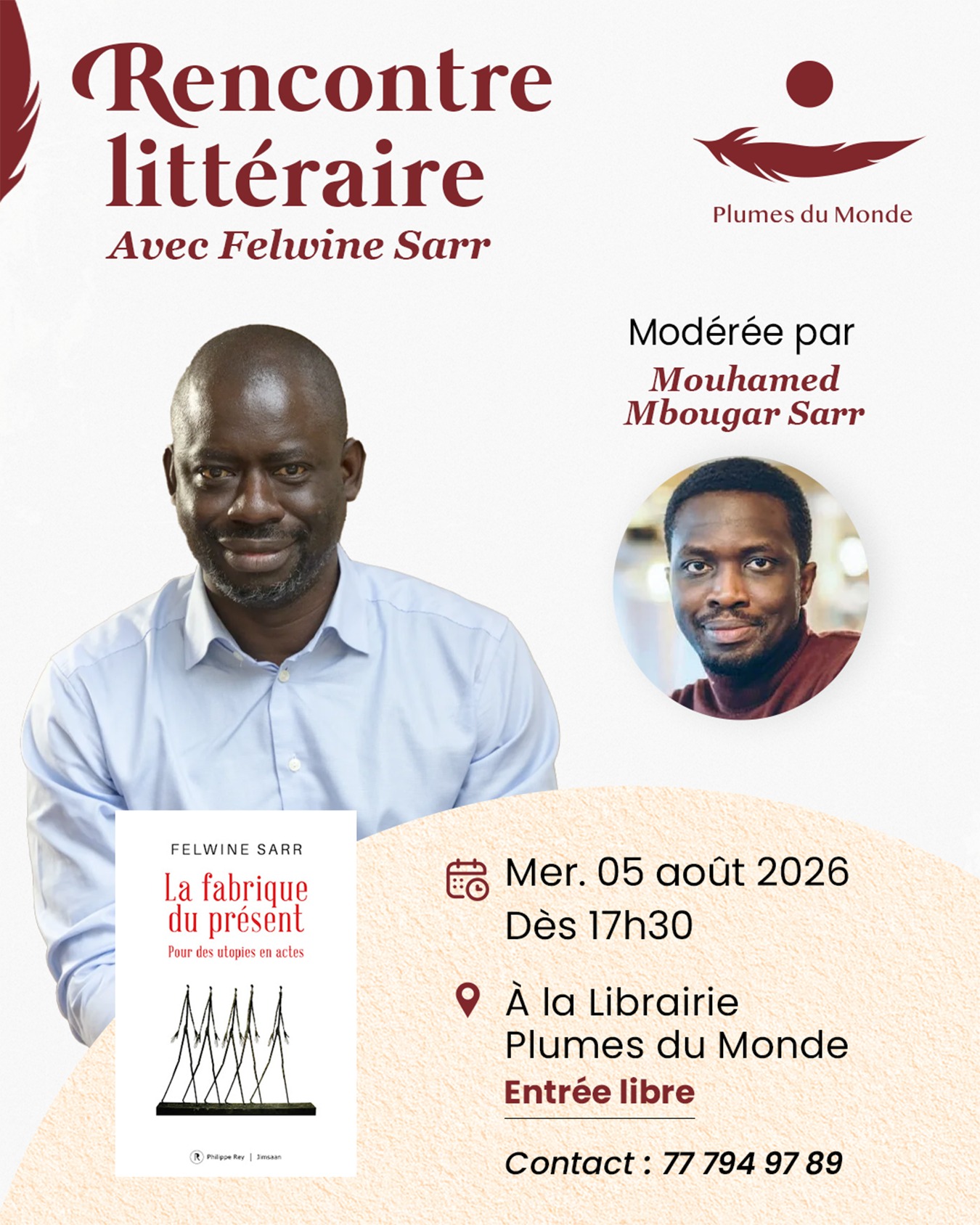 Rencontre littéraire avec Felwine Sarr