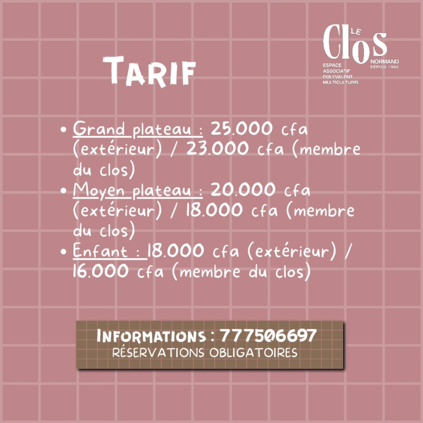 Nos ateliers Mosaïque D'Août