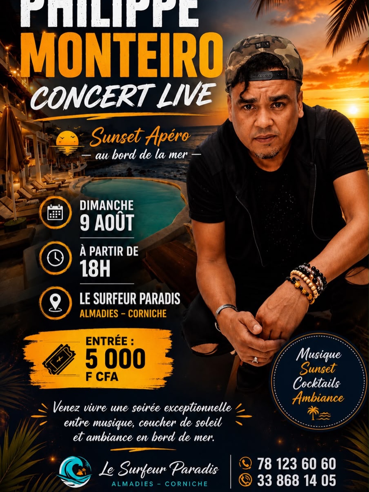 Philippe Monteiro Concert Live - Sunset Apéro