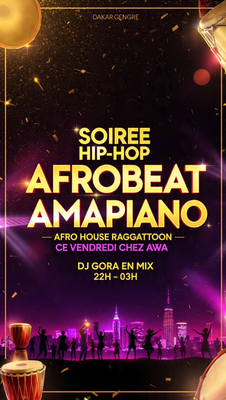 Soirée Hip-Hop Afrobeat Amapiano